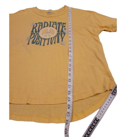 Wildfox Radiate Positivity T Shirt Peace Graphic Tee Top Short Sleeve Cotton XXL - Picture 9 of 14
